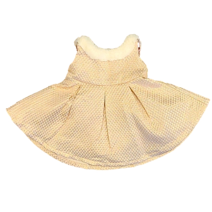 ⛱️Children's Place Rose Dust Dress with Faux Fur Collar